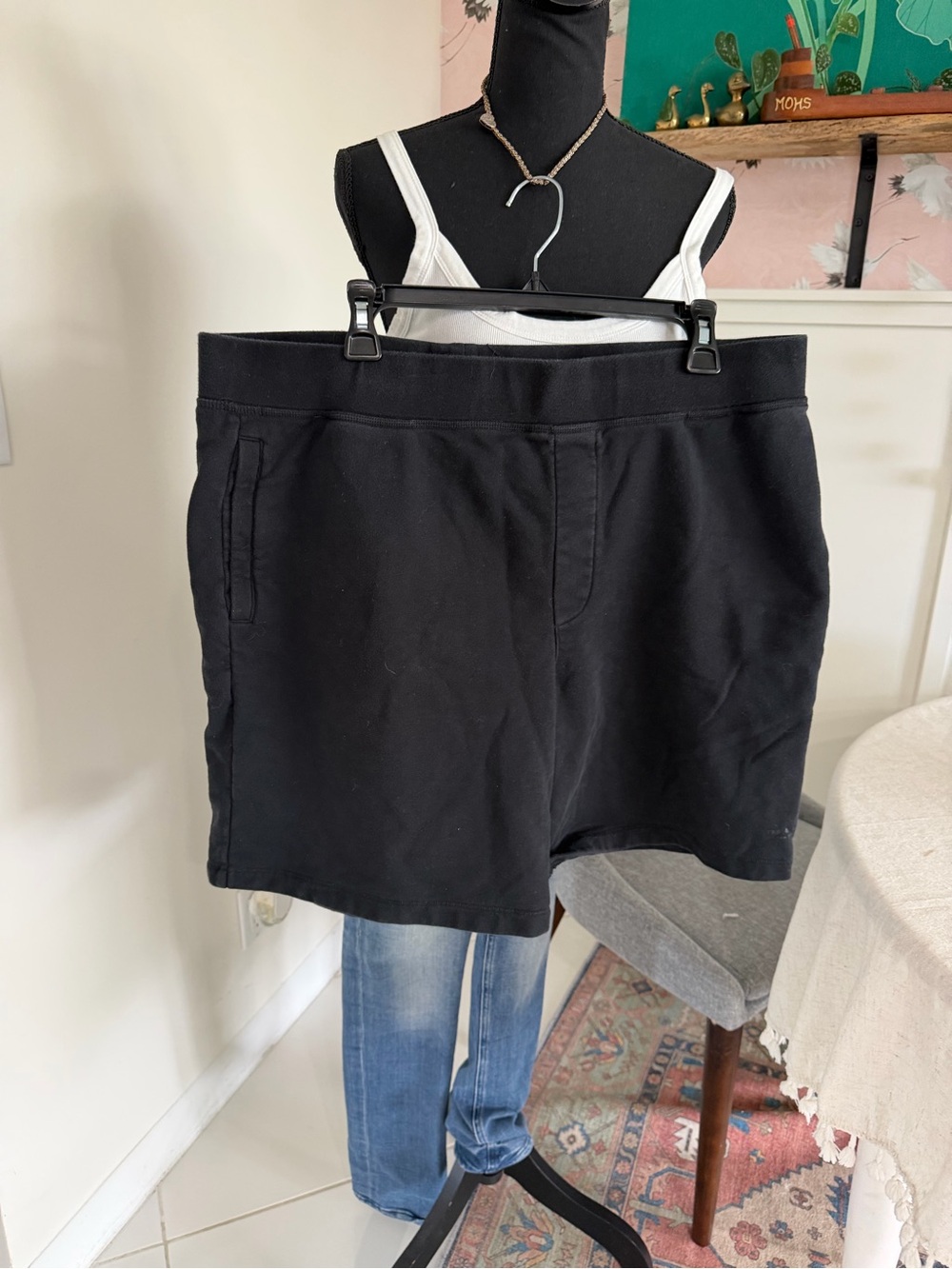 Rag & Bone Mens Black Lounge Elastic Waist Stretch Short Shorts Size 2XL